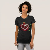Judaika Pomegranate Heart Hanukkah Rosh Hashanah T-Shirt (Vorne ganz)