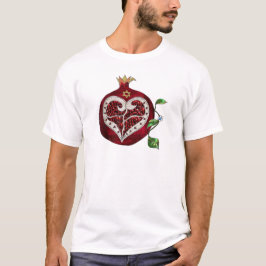 Judaika Pomegranate Heart Hanukkah Rosh Hashanah T-Shirt