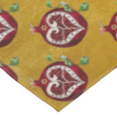 Judaika Pomegranate Heart Hanukkah Rosh Hashanah Tischdecke (Schrägansicht)