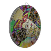 Judaika Purim Esther Celebration Art Print Dartscheibe (Vorderseite Links)