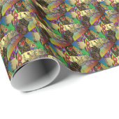 Judaika Purim Esther Celebration Art Print Geschenkpapier (Rolleneckpunkt)