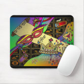 Judaika Purim Esther Celebration Art Print Mousepad (Mit Mouse)