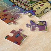 Judaika Purim Esther Celebration Art Print Puzzle (Seite)