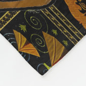 Judaika Purim Esther Jewish Celebration Art Print Fleecedecke (Ecke)