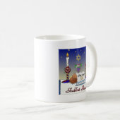 Judaika Shabbat Shalom Art Print Kaffeetasse (VorderseiteRechts)