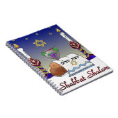 Judaika Shabbat Shalom Art Print Notizblock (Rechte Seite)