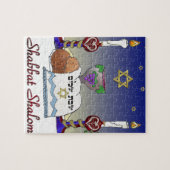 Judaika Shabbat Shalom Art Print Puzzle (Horizontal)