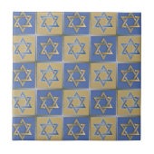 Judaika Star von David Metal Fliese (Vorderseite)