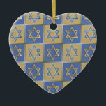 Judaika Star von David Metal Gold Blue Keramikornament<br><div class="desc">Sie sehen die Lee Hiller Design Collection. Bekleidung,  Geschenke & Sammlerstücke Lee Hiller Fotografie oder Digital Art Collection. Sie können ihre Naturfotografie unter http://HikeOurPlanet.com/ ansehen und ihrem Wanderblog im Hot Springs Nationalpark folgen.</div>