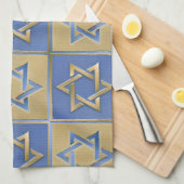 Judaika Star von David Metal Handtuch (Viertel Falte)