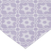 Judaika - Tablecloth - Jüdische Stars - Lavendel  Tischdecke (Schrägansicht)