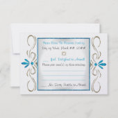 Judaism Blühe jüdische Hochzeitskarte RSVP Karte (Vorderseite)