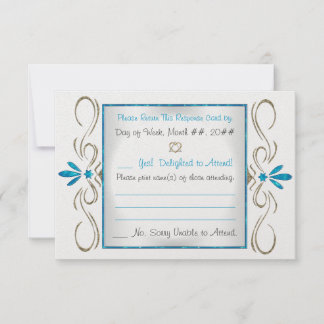 Judaism Blühe jüdische Hochzeitskarte RSVP Karte