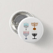 Judaismus-Religion des Hanukkah Button (Vorne & Hinten)