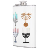 Judaismus-Religion des Hanukkah Flachmann (Links)