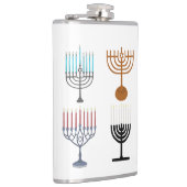 Judaismus-Religion des Hanukkah Flachmann (Rechts)