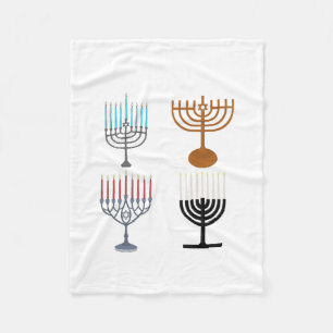 Judaismus-Religion des Hanukkah Fleecedecke