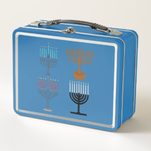 Judaismus-Religion des Hanukkah Metall Brotdose