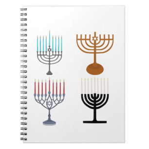 Judaismus-Religion des Hanukkah Notizblock