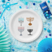 Judaismus-Religion des Hanukkah Pappteller (Party)
