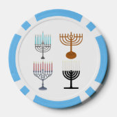 Judaismus-Religion des Hanukkah Pokerchips (Rückseite)