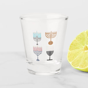 Judaismus-Religion des Hanukkah Schnapsglas