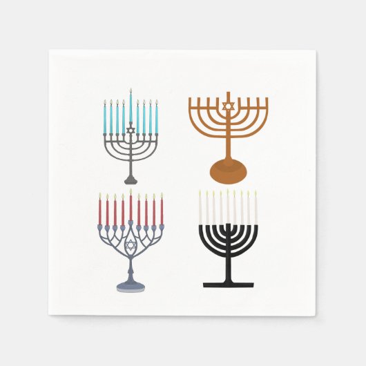 Judaismus-Religion des Hanukkah Serviette (Vorderseite)