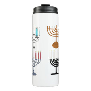 Judaismus-Religion des Hanukkah Thermosbecher
