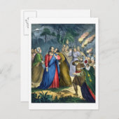 Judas Betrays His Master, from hat Frühlingsbibel Postkarte (Vorne/Hinten)