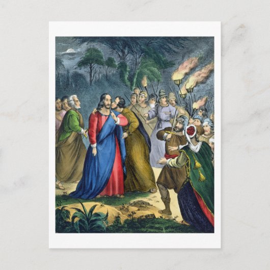 Judas Betrays His Master, from hat Frühlingsbibel Postkarte (Vorderseite)
