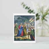 Judas Betrays His Master, from hat Frühlingsbibel Postkarte (Stehend Vorderseite)