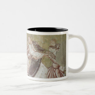 Judas, der Christus (Fresko) (Detail, küsst von Zweifarbige Tasse