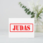 Judas Postkarte (Stehend Vorderseite)