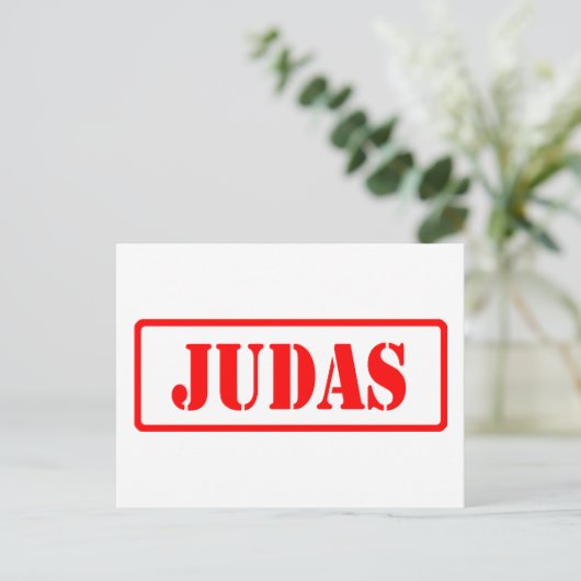 Judas Postkarte (Stehend Vorderseite)