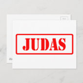 Judas Postkarte (Vorne/Hinten)