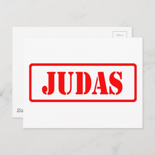 Judas Postkarte (Vorne/Hinten)