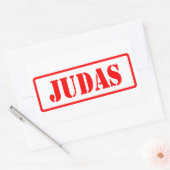 Judas Rechteckiger Aufkleber (Umschlag)