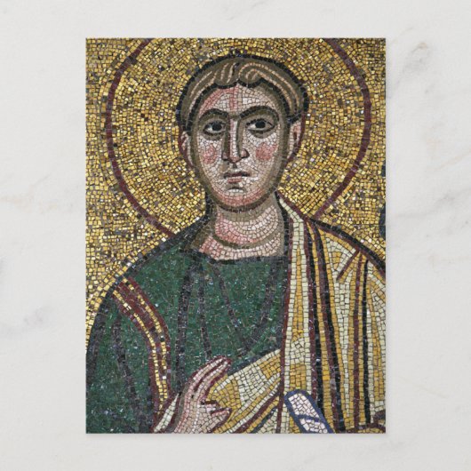 Judas Thaddaeus Byzantine Mosaik-Orthodoxe Icon Postkarte (Vorderseite)