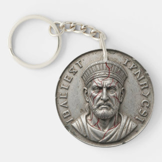 Judas verfluchtes Münzanhänger – Zion‑7 Tyrischer Schlüsselanhänger