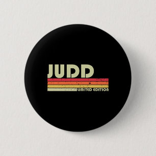 Judd Nachname Lustig Retro Vintage 80er 90er Gebur Button