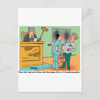 Judds Holds Long Handled Gavel Postkarte