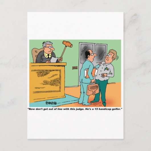 Judds Holds Long Handled Gavel Postkarte (Vorderseite)