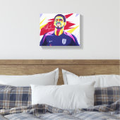 Jude Bellingham Wpap Pop Art Leinwanddruck (Insitu (Schlafzimmer))
