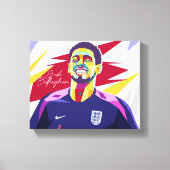 Jude Bellingham Wpap Pop Art Leinwanddruck (Vorderseite)