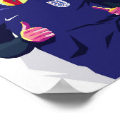 Jude Bellingham Wpap Pop Art Poster (Ecke)