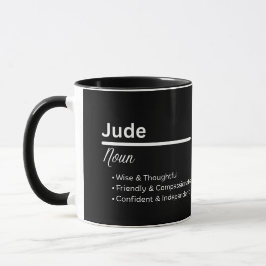 Jude Boy Name Definition Personalized Mug Tasse (Links)