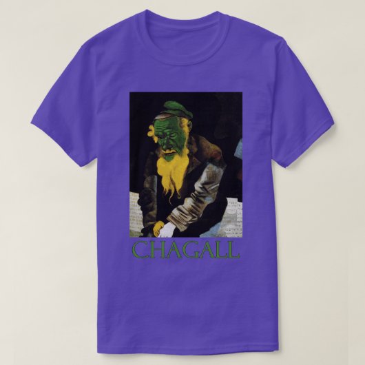 Jude in Green 1914 von Marc Chagall T-Shirt (Design vorne)