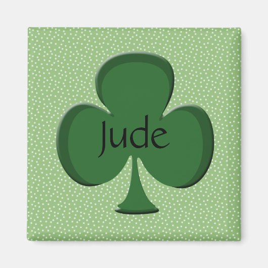 Jude Kleeblatt Personalisiert Magnet (Vorne)