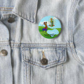 Jude Thaddeus & Intrepid Female Golfer Button (Beispiel)