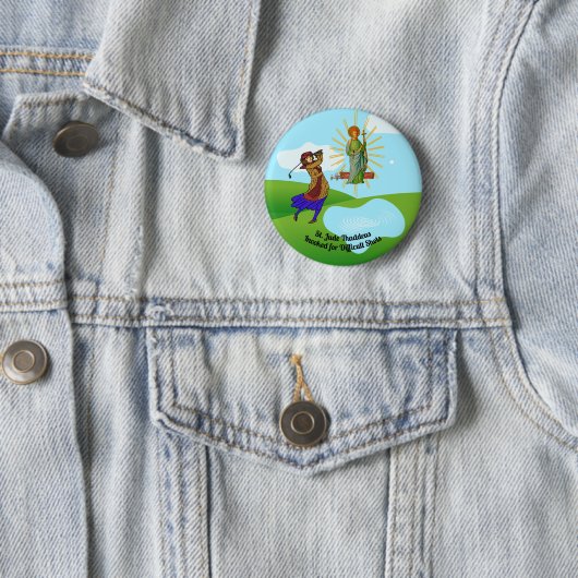 Jude Thaddeus & Intrepid Female Golfer Button (Beispiel)